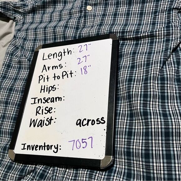 Columbia Plaid Blue Long Sleeve Button Up Shirt Mens Size S - Picture 7 of 10